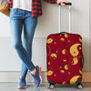 Yin Yang Red Pattern Print Luggage Cover Protector-grizzshop