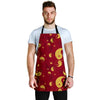 Yin Yang Red Pattern Print Men's Apron-grizzshop