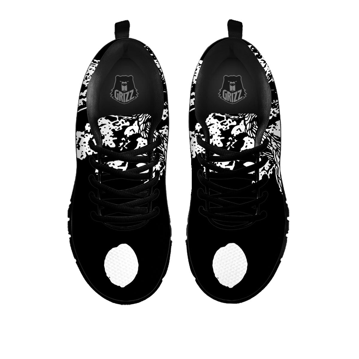 Yin Yang Roots Print Black Sneaker-grizzshop