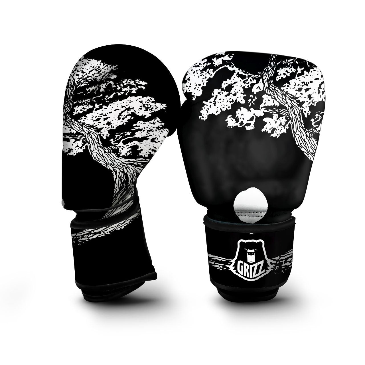 Yin Yang Roots Print Boxing Gloves-grizzshop