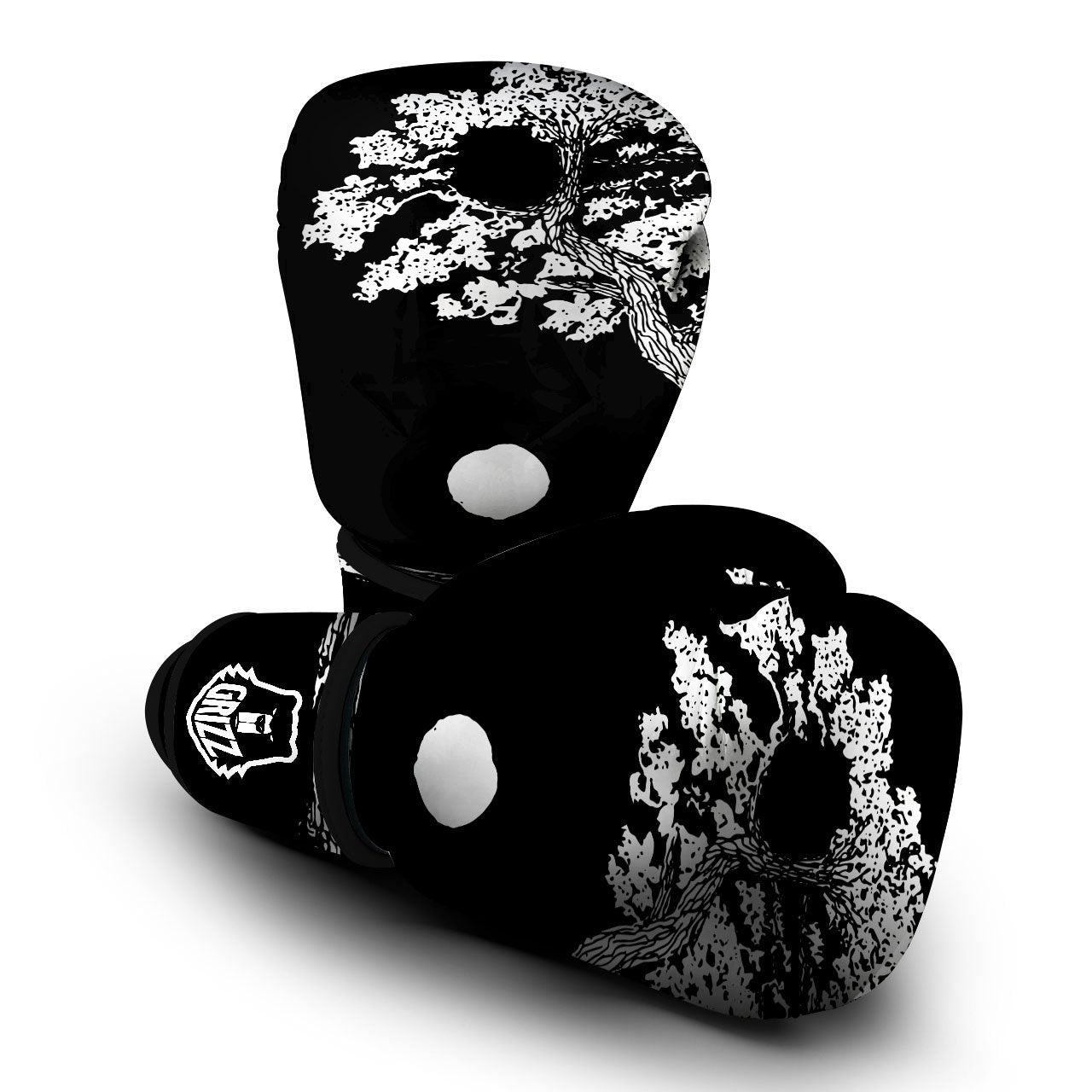 Yin Yang Roots Print Boxing Gloves-grizzshop