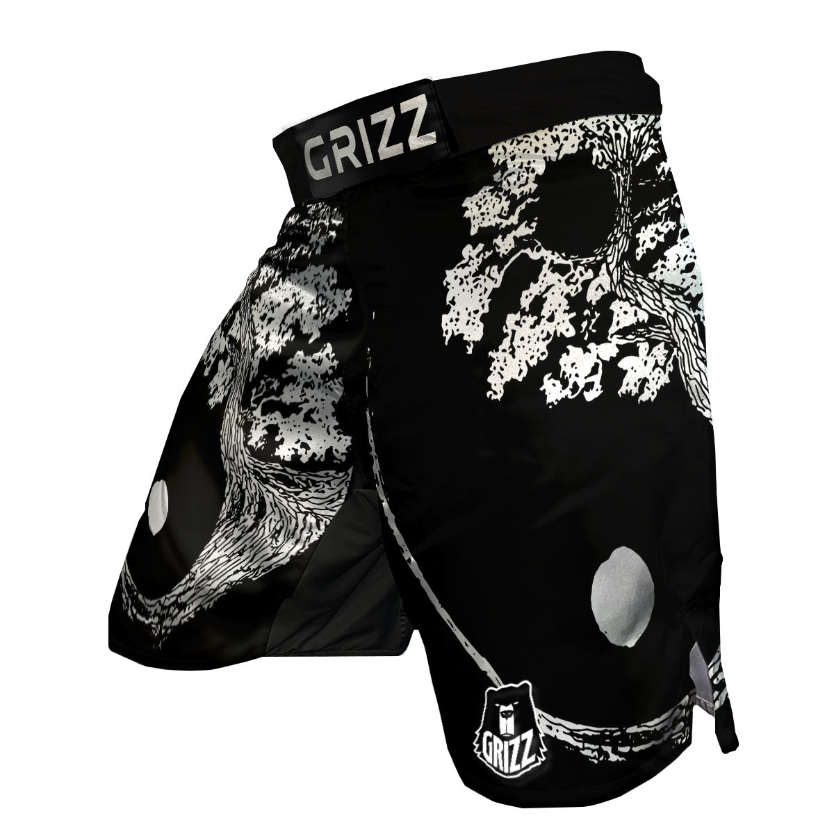 Yin Yang Roots Print MMA Shorts-grizzshop
