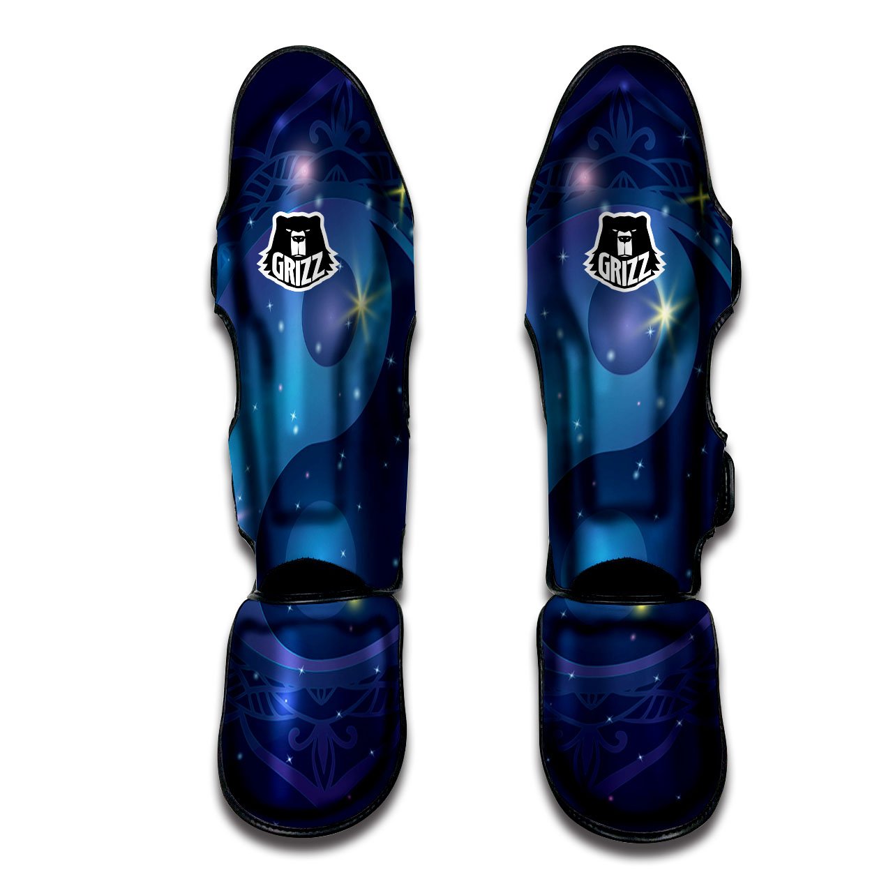 Yin Yang Space Print Muay Thai Shin Guards-grizzshop