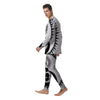 Yin Yang Sun White And Black Print Men's Pajamas-grizzshop