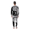 Yin Yang Sun White And Black Print Men's Pajamas-grizzshop