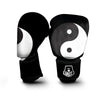 Yin Yang Symbol White And Black Print Boxing Gloves-grizzshop