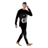 Yin Yang Symbol White And Black Print Men's Pajamas-grizzshop