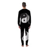 Yin Yang Symbol White And Black Print Men's Pajamas-grizzshop