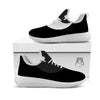 Yin Yang Symbol White And Black Print White Athletic Shoes-grizzshop