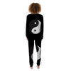 Yin Yang Symbol White And Black Print Women's Pajamas-grizzshop