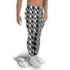 Yin Yang White And Black Print Pattern Men's Leggings-grizzshop