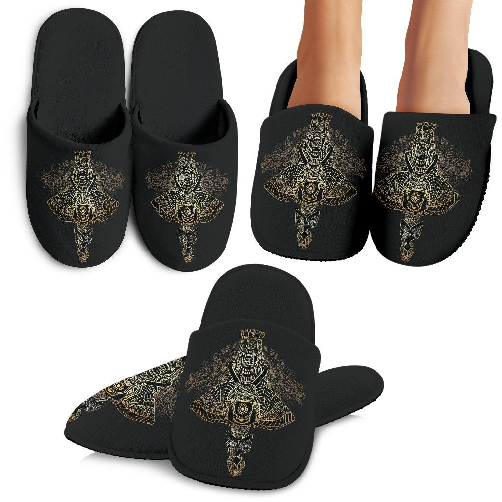 Yoga Elephant Mandala Premium Home Slippers-grizzshop