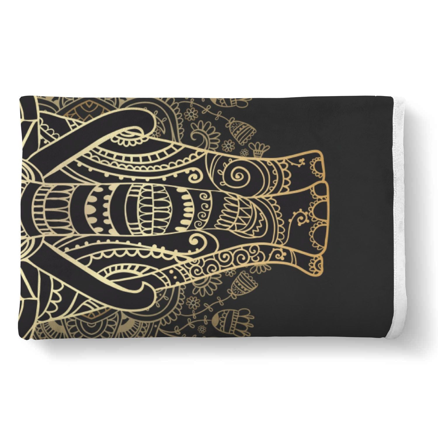 Yoga Elephant Mandala Throw Blanket-grizzshop