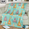 Yoga Meditation Pattern Print Blanket-grizzshop