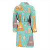 Yoga Meditation Pattern Print Men Long Robe-grizzshop