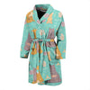 Yoga Meditation Pattern Print Men Long Robe-grizzshop