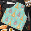 Yoga Meditation Pattern Print Men's Apron-grizzshop