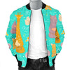 Yoga Meditation Pattern Print Men's Bomber Jacket-grizzshop