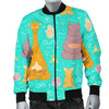 Yoga Meditation Pattern Print Men's Bomber Jacket-grizzshop