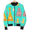 Yoga Meditation Pattern Print Men's Bomber Jacket-grizzshop