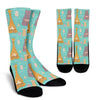 Yoga Meditation Pattern Print Unisex Crew Socks-grizzshop