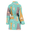 Yoga Meditation Pattern Print Women Long Robe-grizzshop