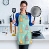 Yoga Meditation Pattern Print Women's Apron-grizzshop