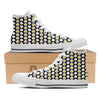 Yolk Egg Print Pattern White High Top Shoes-grizzshop