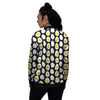 Yolk Egg Print Pattern Women's Bomber Jacket-grizzshop