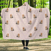 Yorkshire Terrier Dog Puppy Pattern Print Hooded Blanket-grizzshop