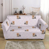 Yorkshire Terrier Dog Puppy Pattern Print Loveseat Cover-grizzshop