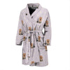 Yorkshire Terrier Dog Puppy Pattern Print Men Long Robe-grizzshop