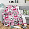 Yorkshire Terrier Dog Puppy Print Pattern Blanket-grizzshop