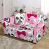 Yorkshire Terrier Dog Puppy Print Pattern Loveseat Cover-grizzshop