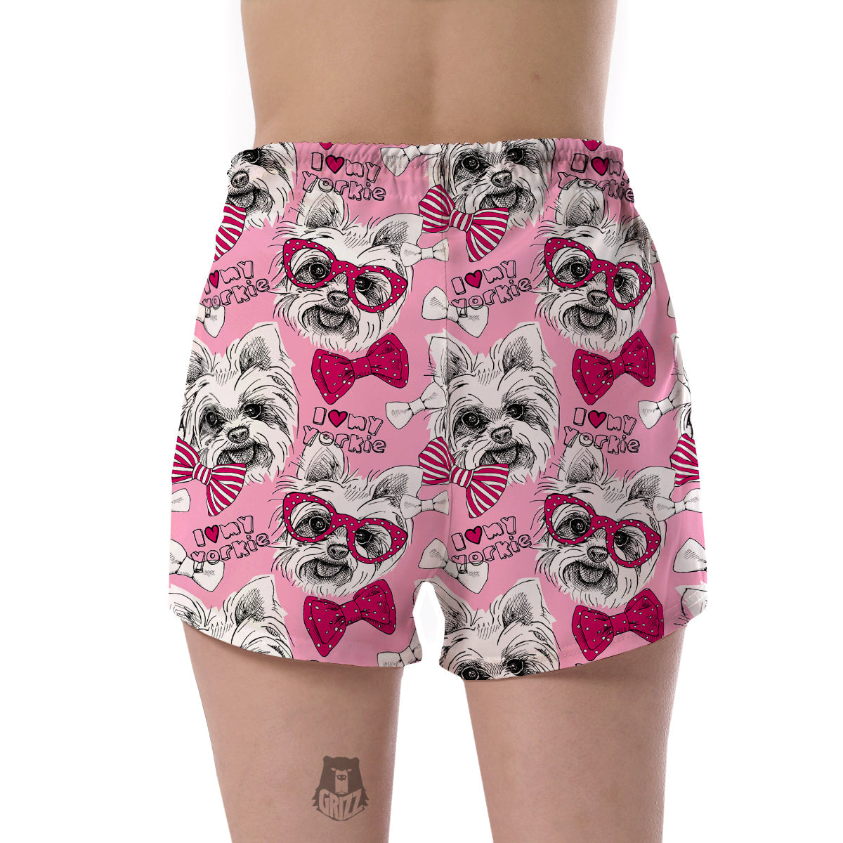 Yorkshire Terrier Dog Puppy Print Pattern Women's Shorts-grizzshop