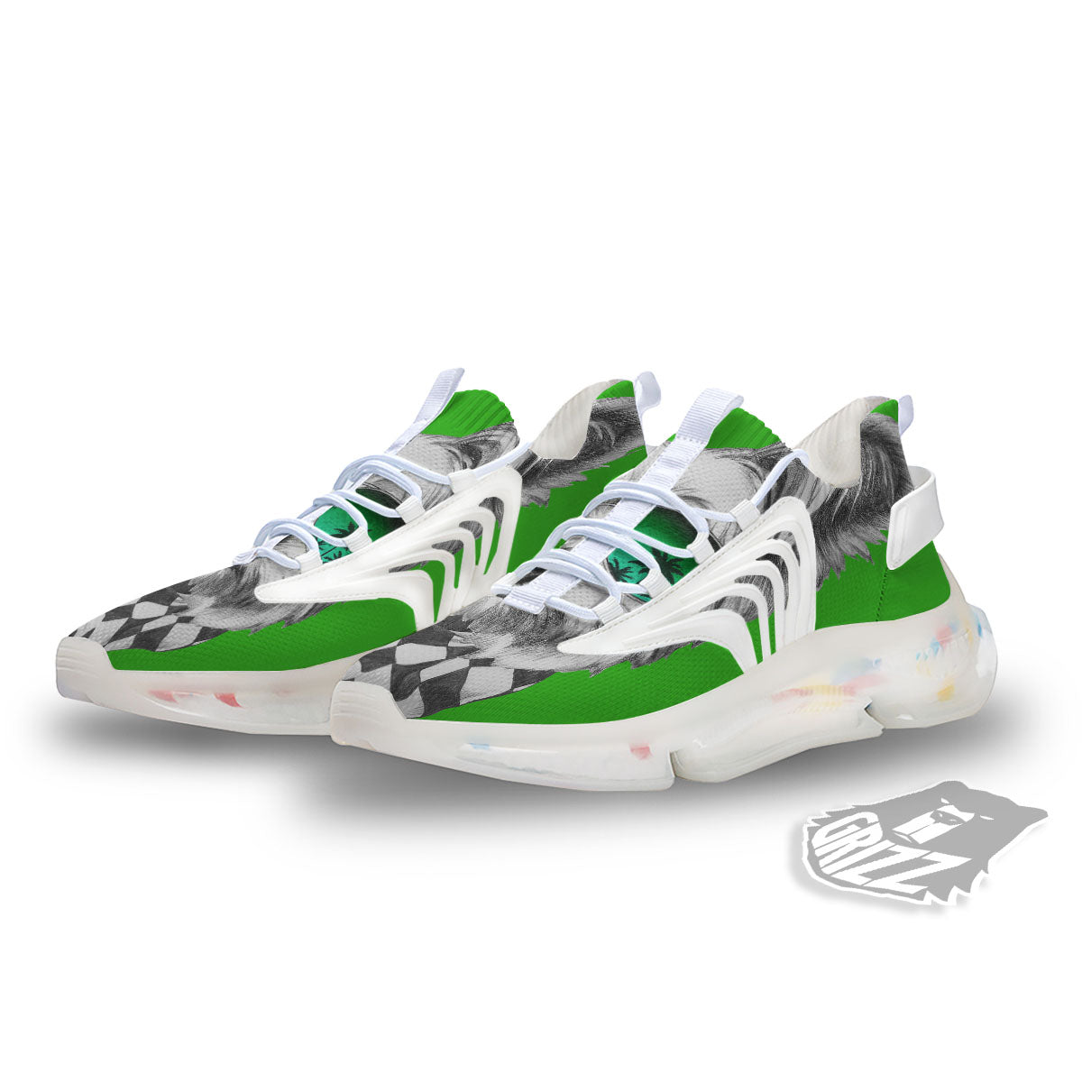Yorkshire Terrier Sunglasses Print White Gym Shoes-grizzshop