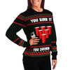 You Sink It You Drink It Ugly Christmas Sweater-grizzshop