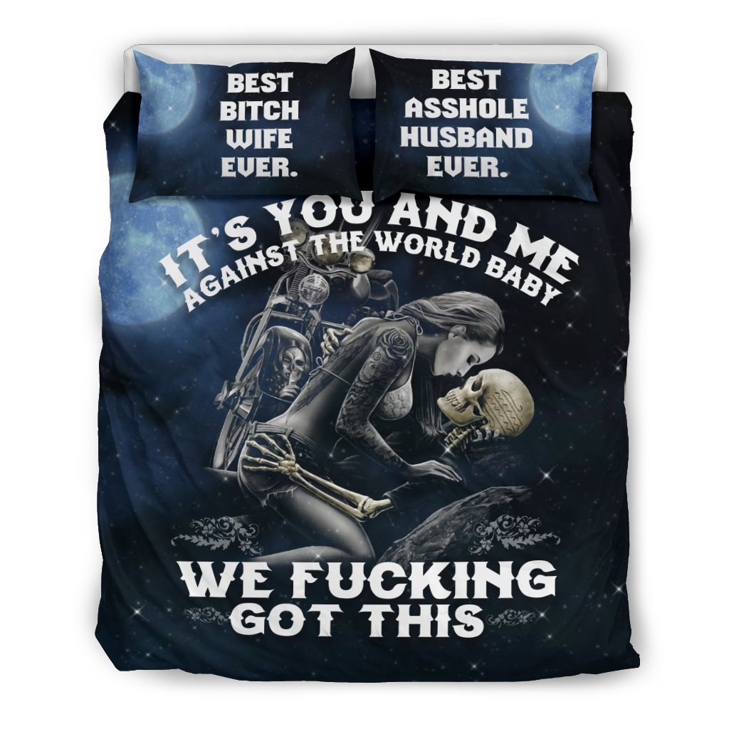 You and me against the world... Pillow & Duvet Covers Bedding Set-grizzshop