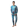 Young Man Looking At The Meteor Print Men's Pajamas-grizzshop