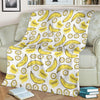 Yummy Banana Pattern Print Blanket-grizzshop