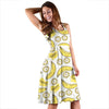 Yummy Banana Pattern Print Dress-grizzshop