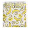 Yummy Banana Pattern Print Duvet Cover Bedding Set-grizzshop