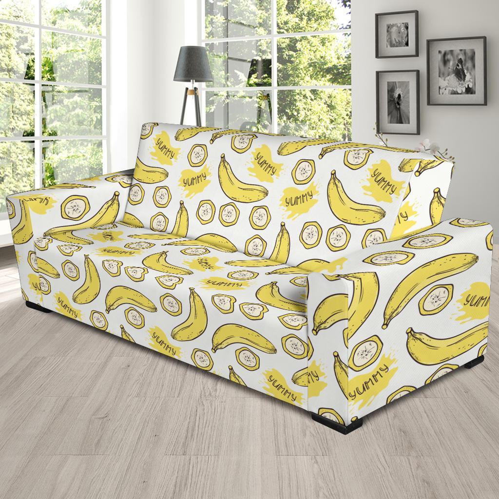 Yummy Banana Pattern Print Sofa Covers-grizzshop