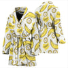 Yummy Banana Pattern Print Women Long Robe-grizzshop