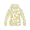 Yummy Banana Pattern Print Women Pullover Hoodie-grizzshop