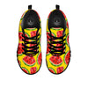 Yummy Watermelon Pieces Print Pattern Black Sneaker-grizzshop