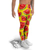 Yummy Watermelon Pieces Print Pattern Men's Leggings-grizzshop