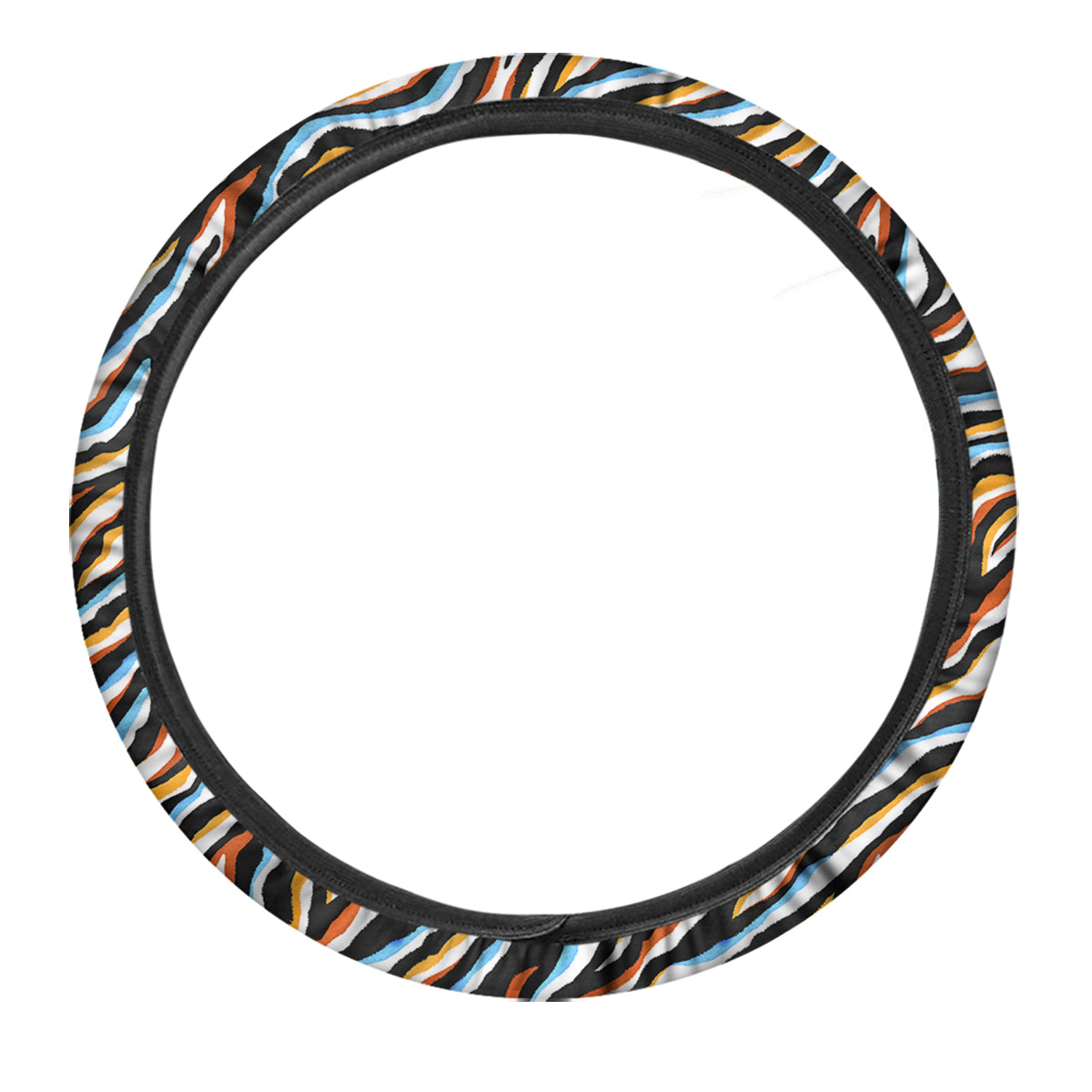 Zebra Abstract Print Pattern Car Steering Wheel Cover-grizzshop
