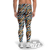 Zebra Abstract Print Pattern Men's Leggings-grizzshop