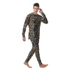 Zebra Abstract Print Pattern Men's Pajamas-grizzshop